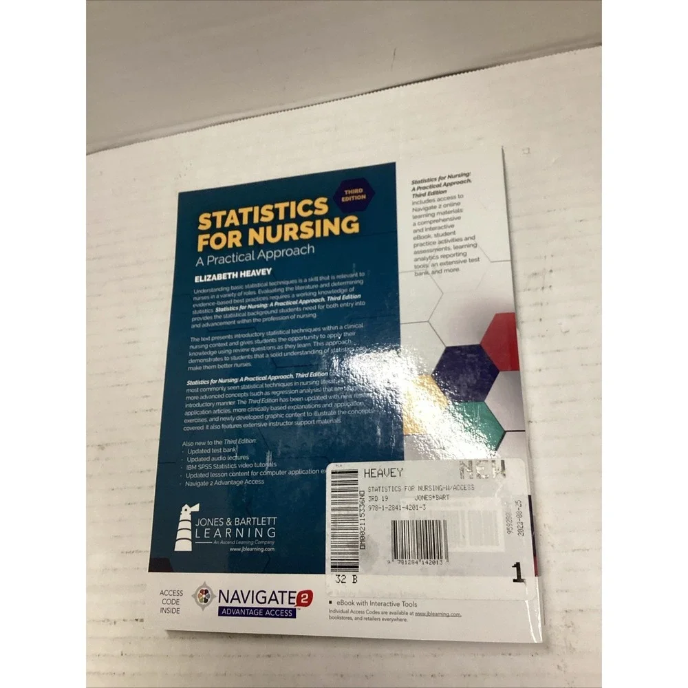 Statistics for Nursing : A Practical Approach by Elizabeth Heavey (2018,...